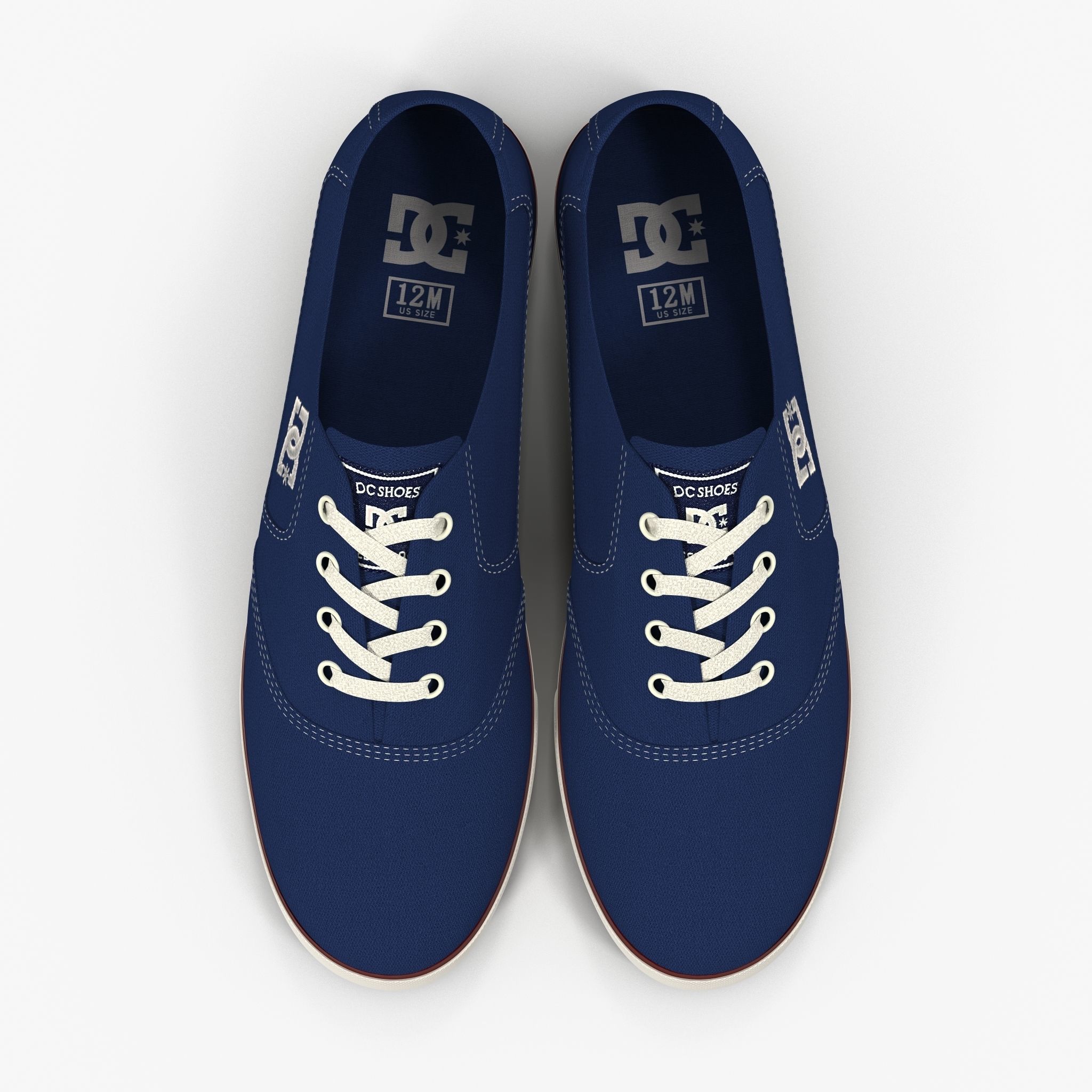 DC Shoes - Flash TX - 10 Colors Low-poly 3D model_35