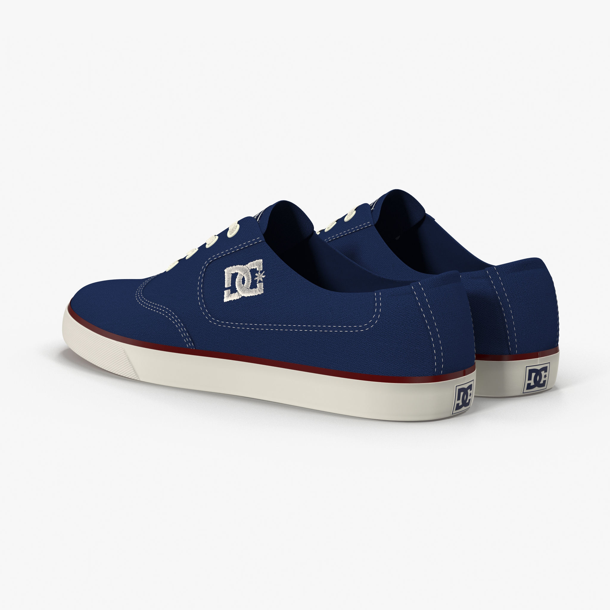 DC Shoes - Flash TX - 10 Colors Low-poly 3D model_34