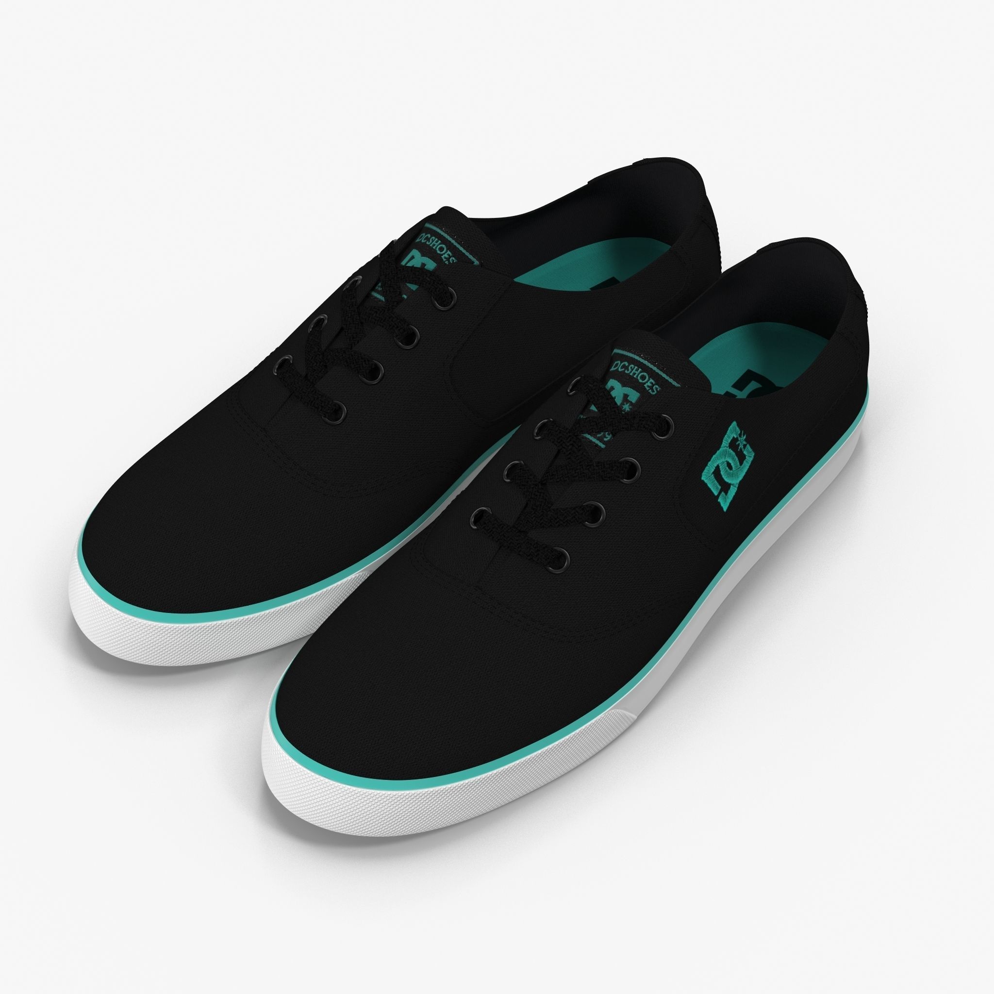 DC Shoes - Flash TX - 10 Colors Low-poly 3D model_15