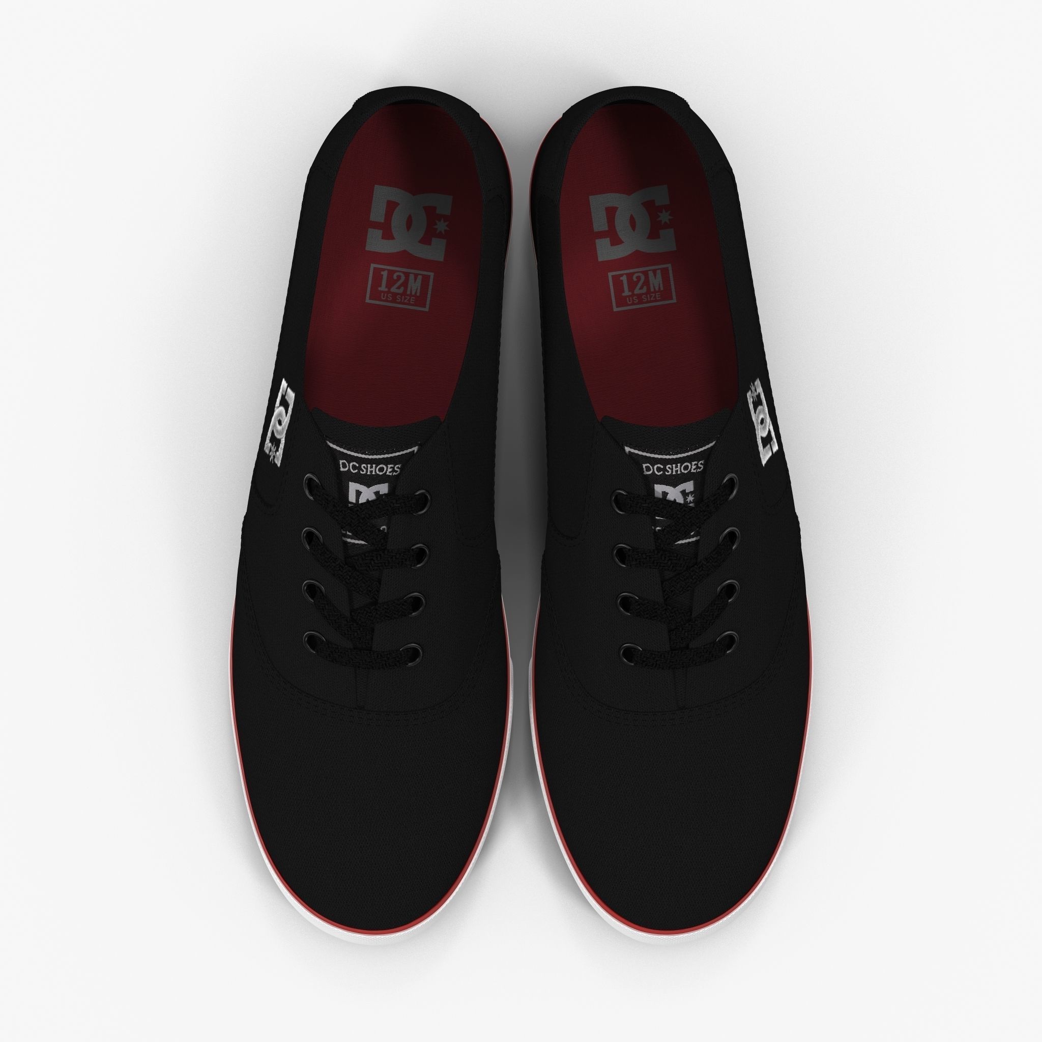 DC Shoes - Flash TX - 10 Colors Low-poly 3D model_8