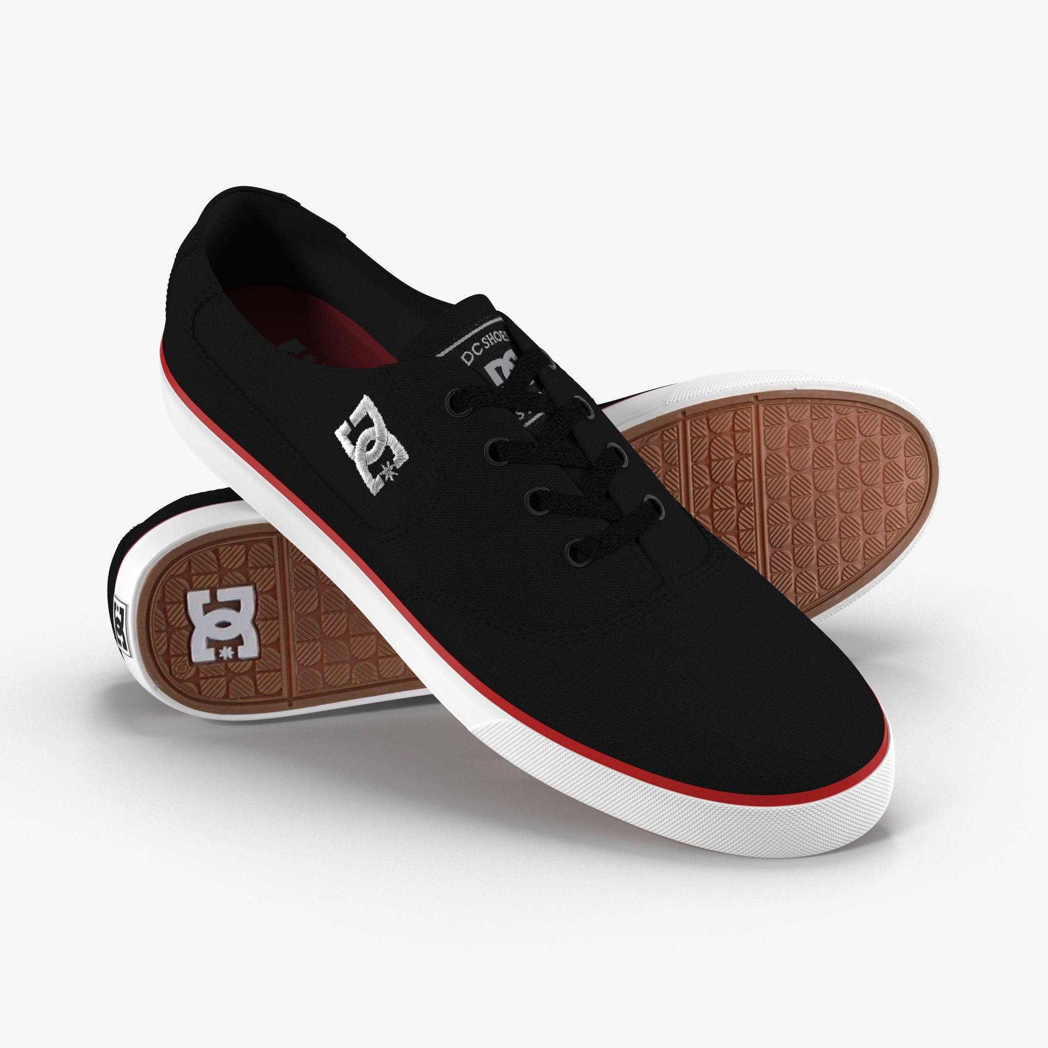 DC Shoes - Flash TX - 10 Colors Low-poly 3D model_1