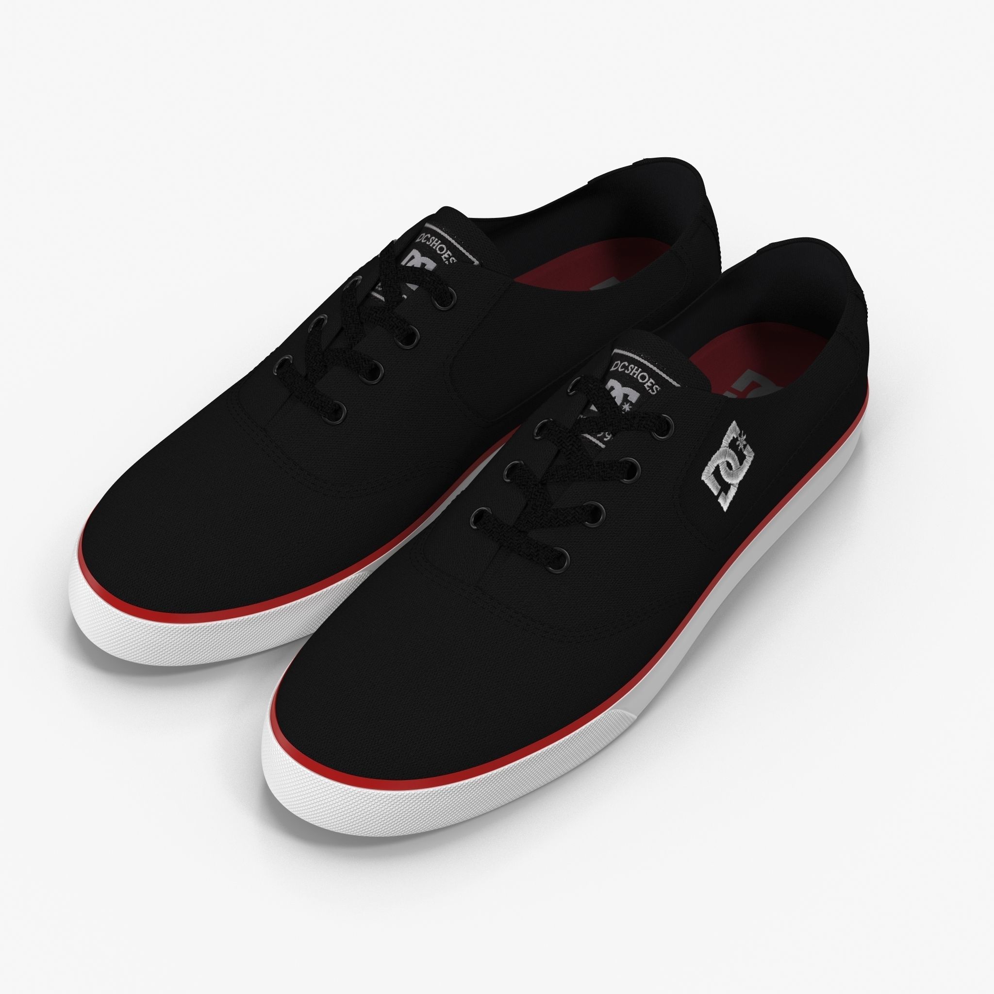 DC Shoes - Flash TX - 10 Colors Low-poly 3D model_6