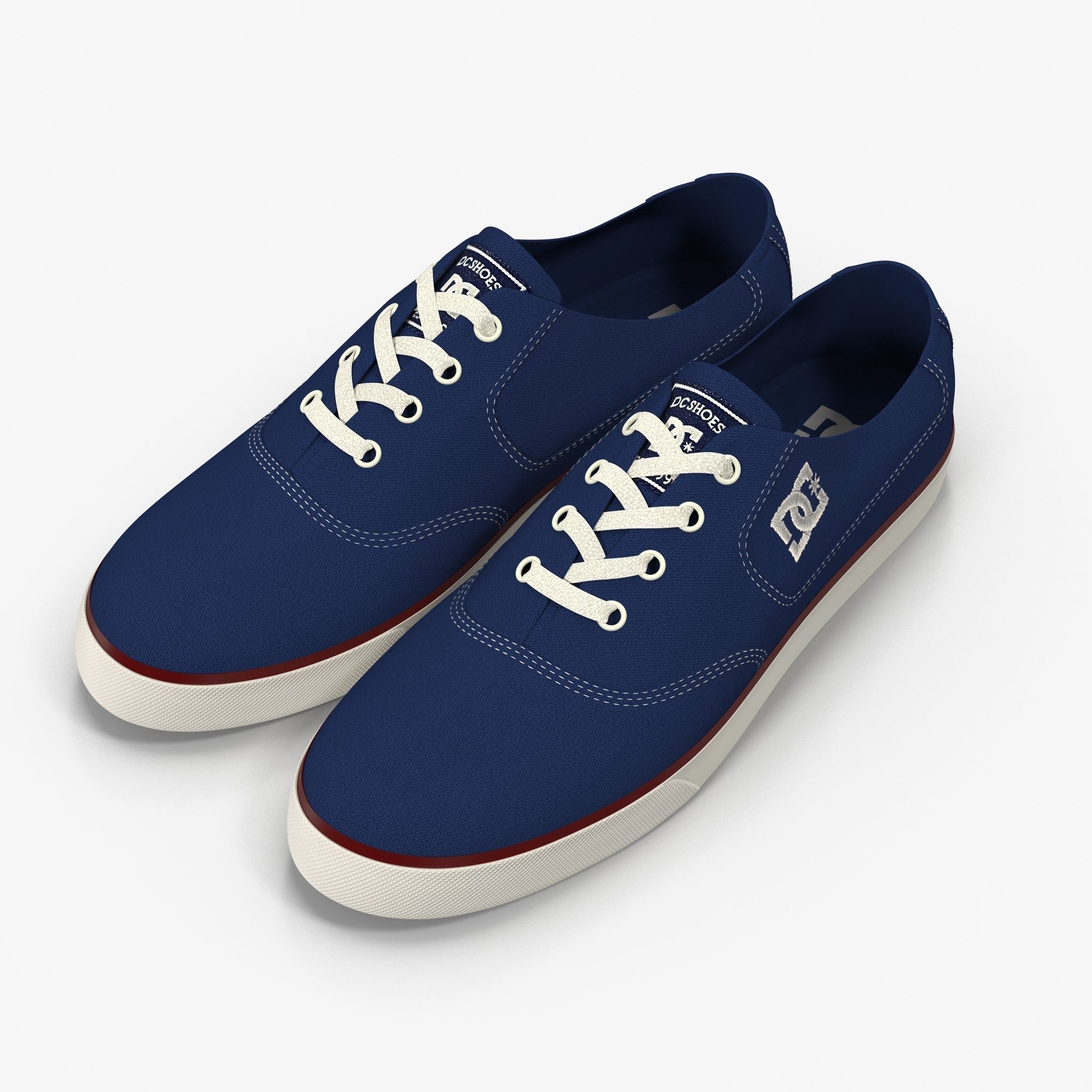 DC Shoes - Flash TX - 10 Colors Low-poly 3D model_33