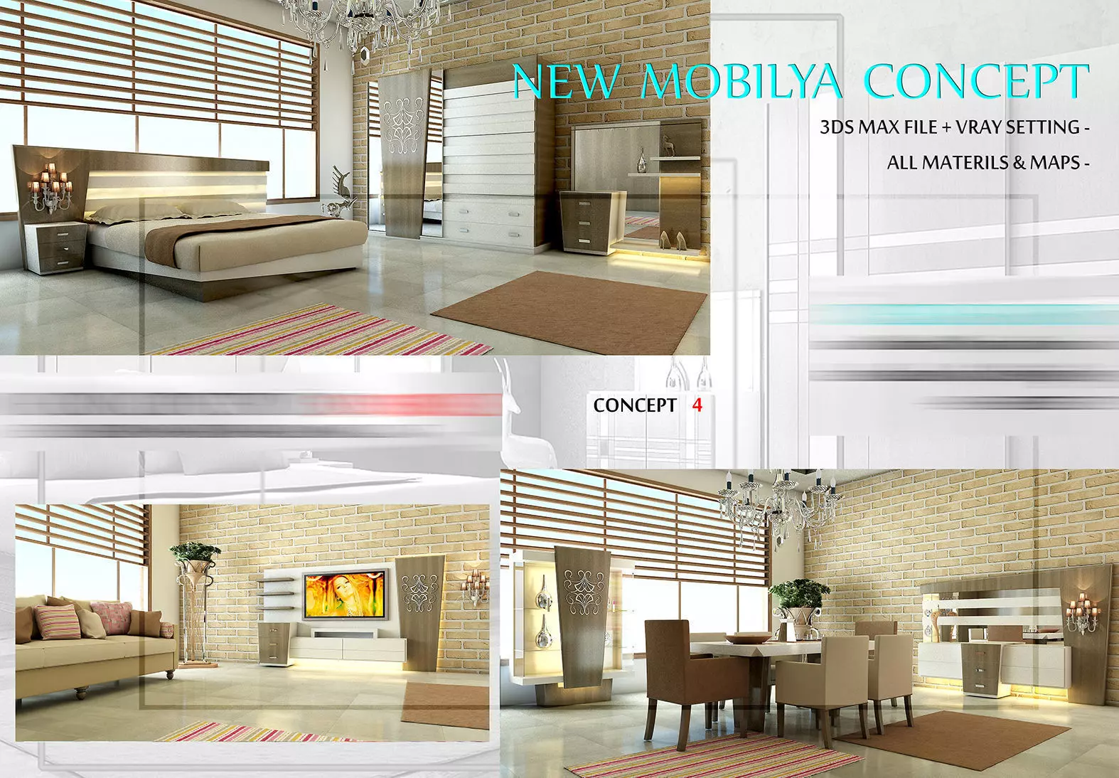 furniture concept 2 3D model_0