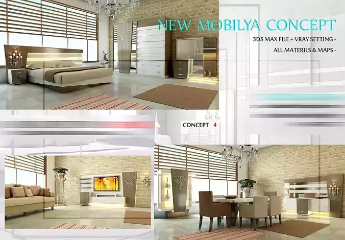 furniture concept 2 3D model