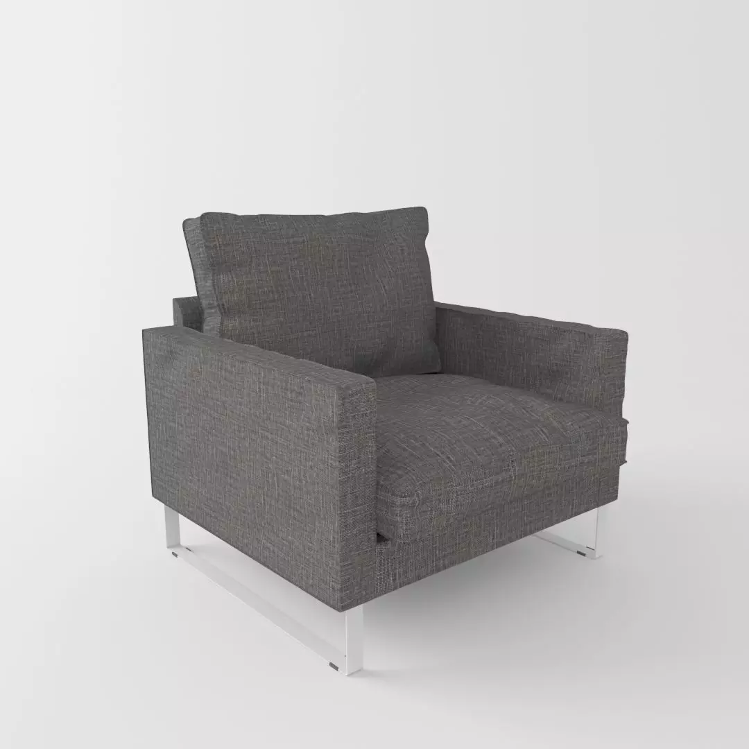fluffy armchair Free 3D model