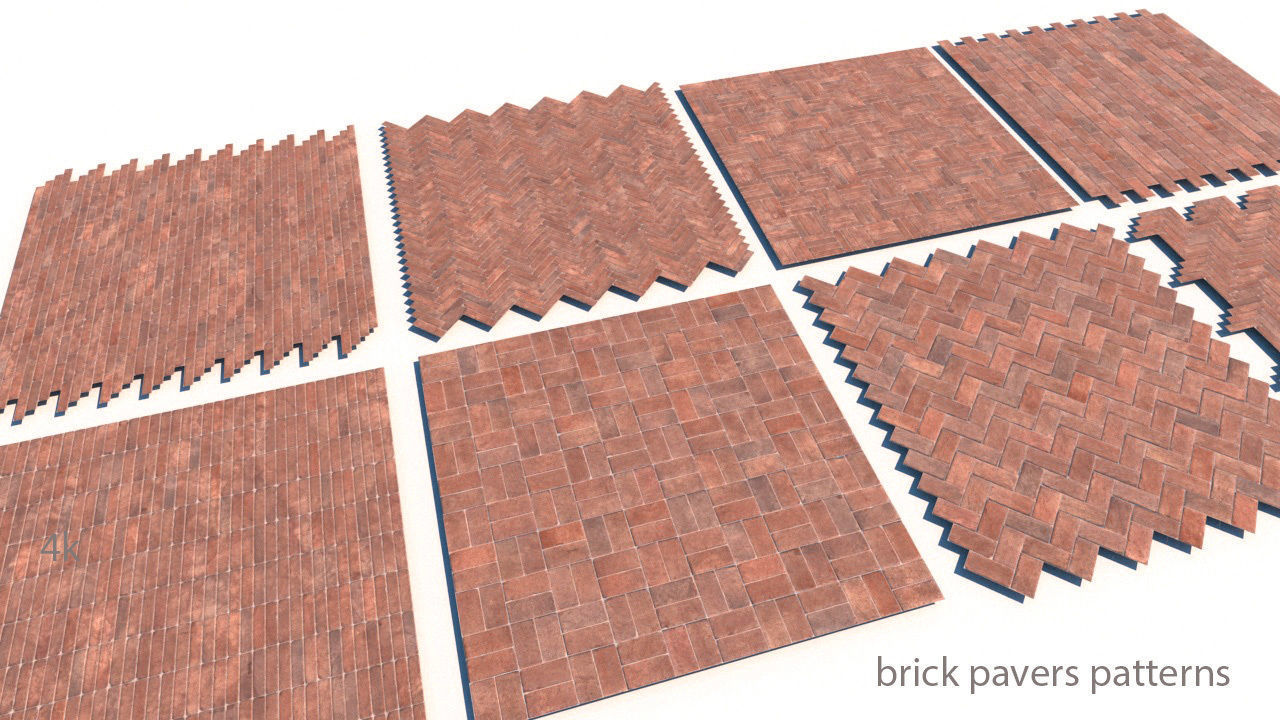 landscape pathways Low-poly 3D model_12