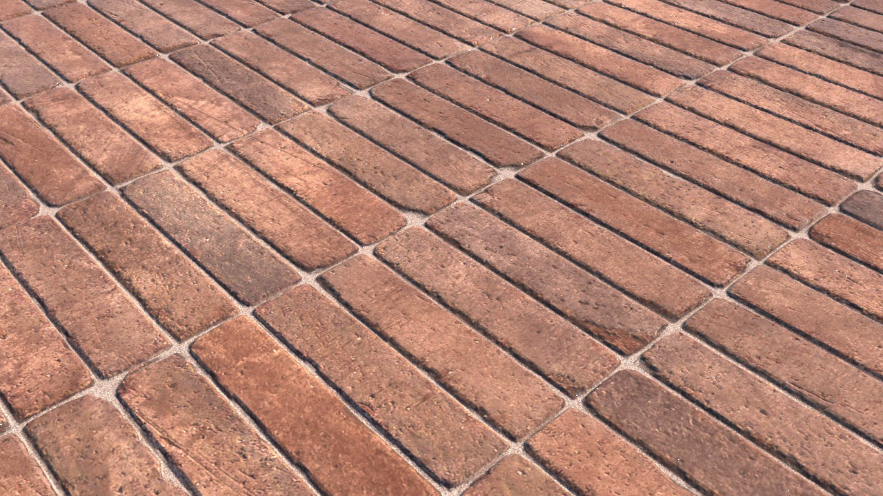 landscape pathways Low-poly 3D model_9