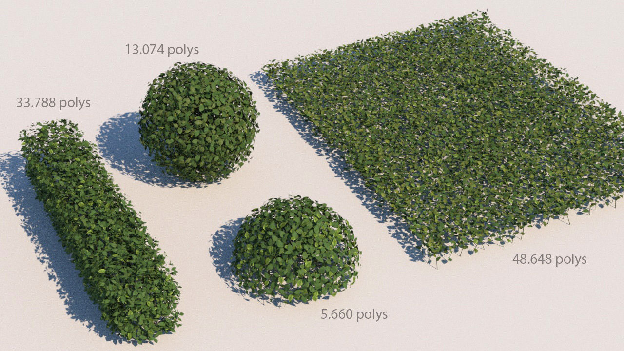landscape pathways Low-poly 3D model_18