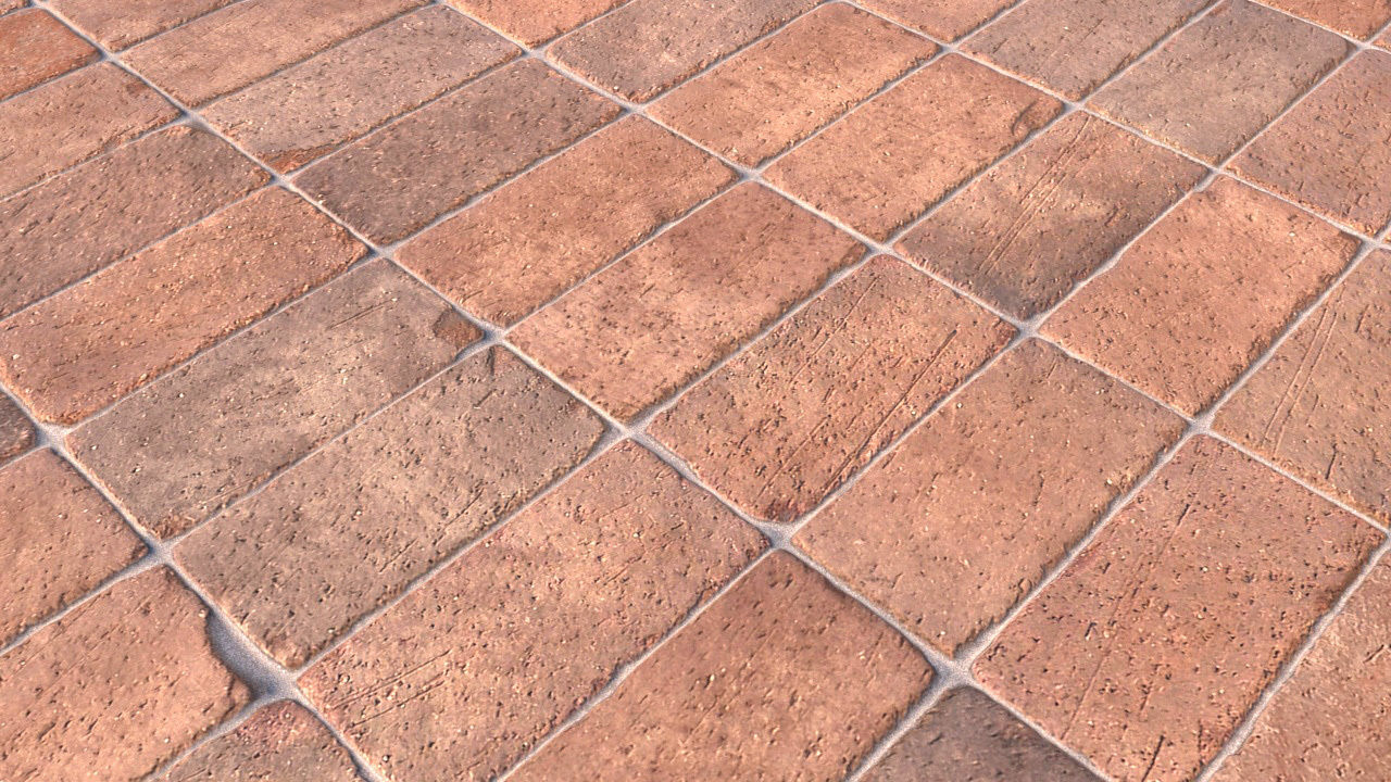 landscape pathways Low-poly 3D model_8
