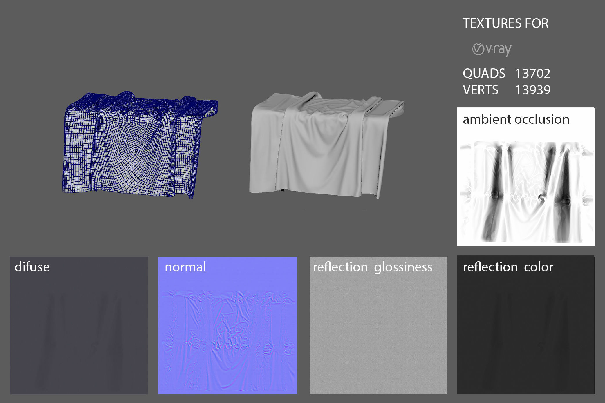Presentation Cloth Set  3D model_10