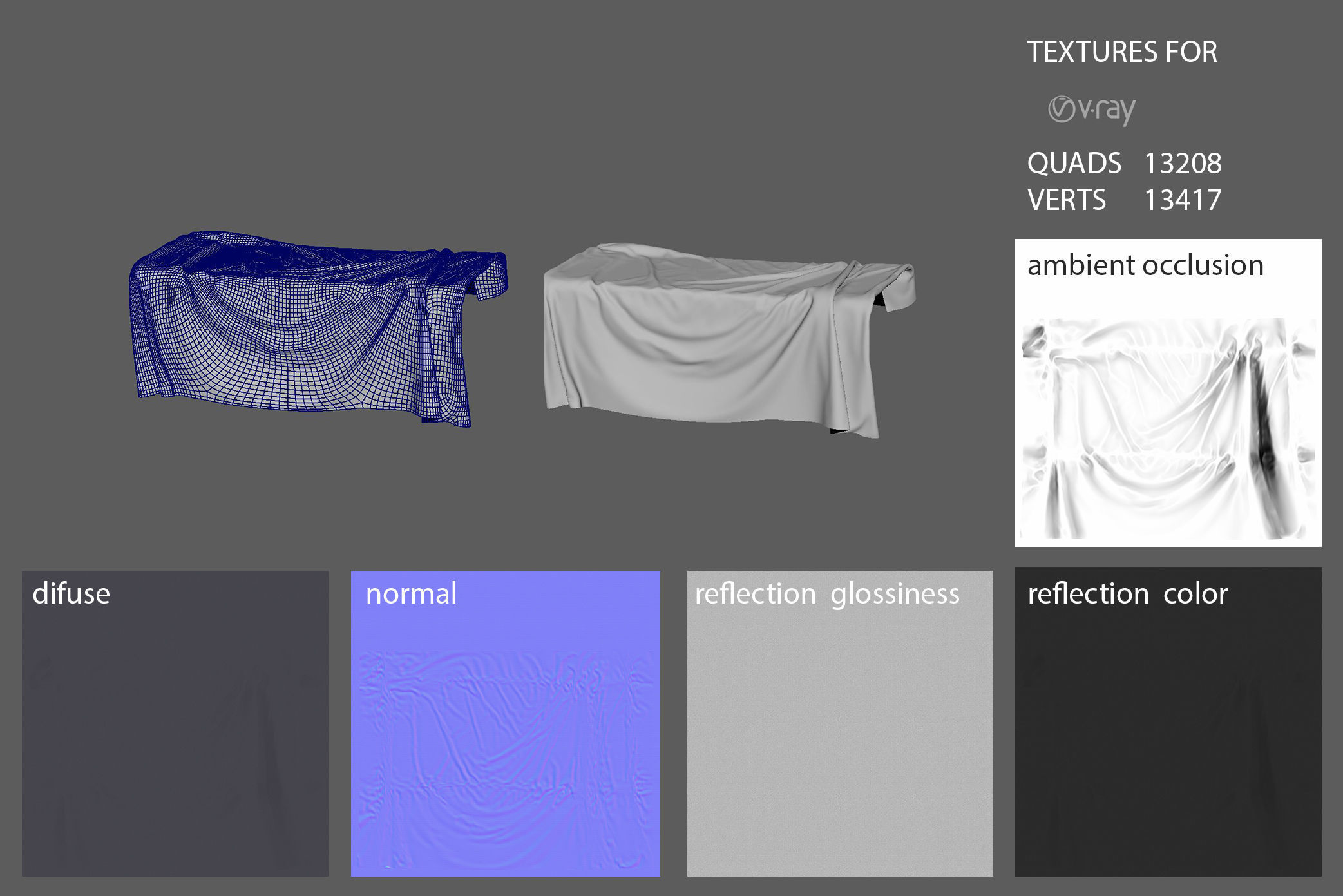 Presentation Cloth Set  3D model_12