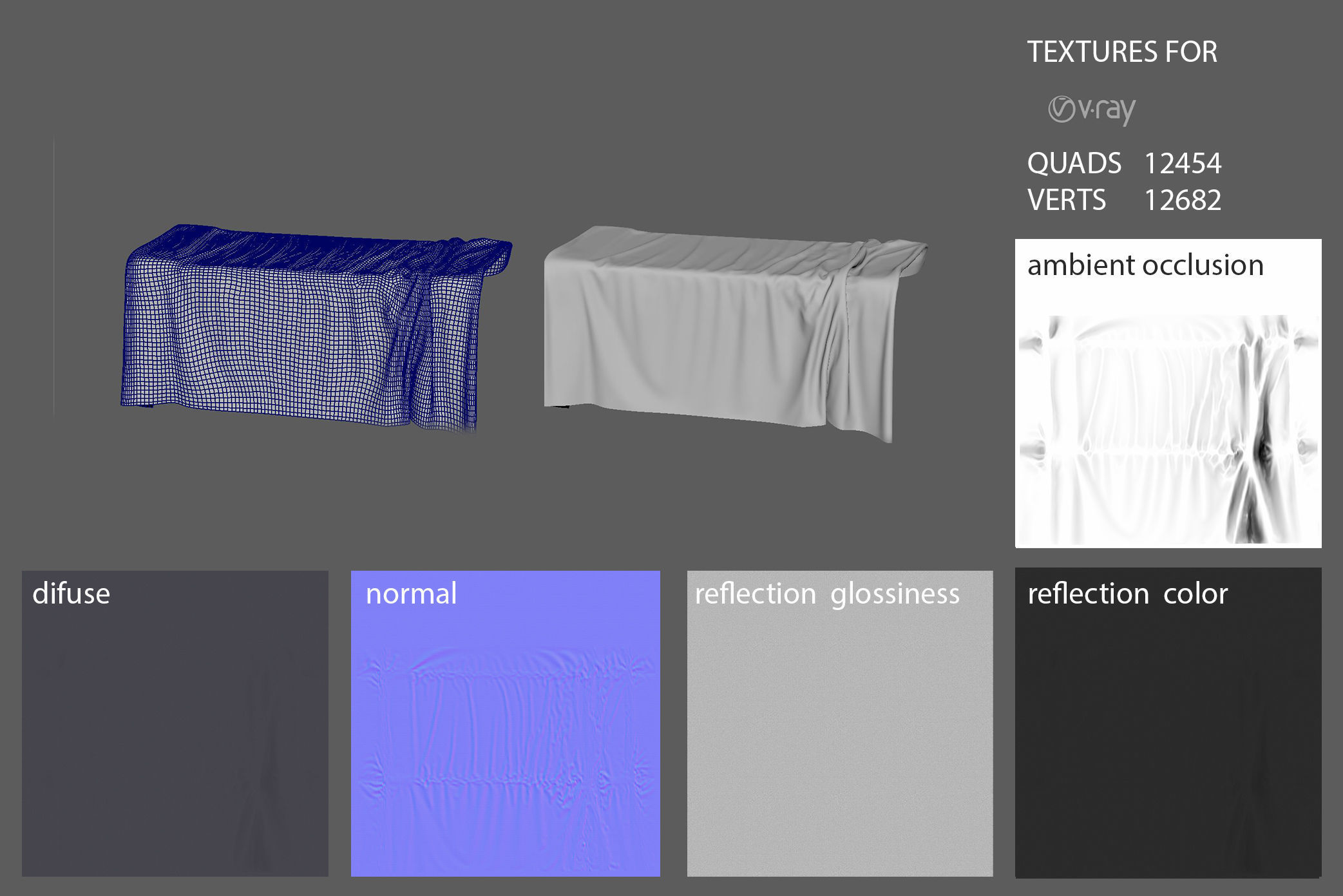 Presentation Cloth Set  3D model_11