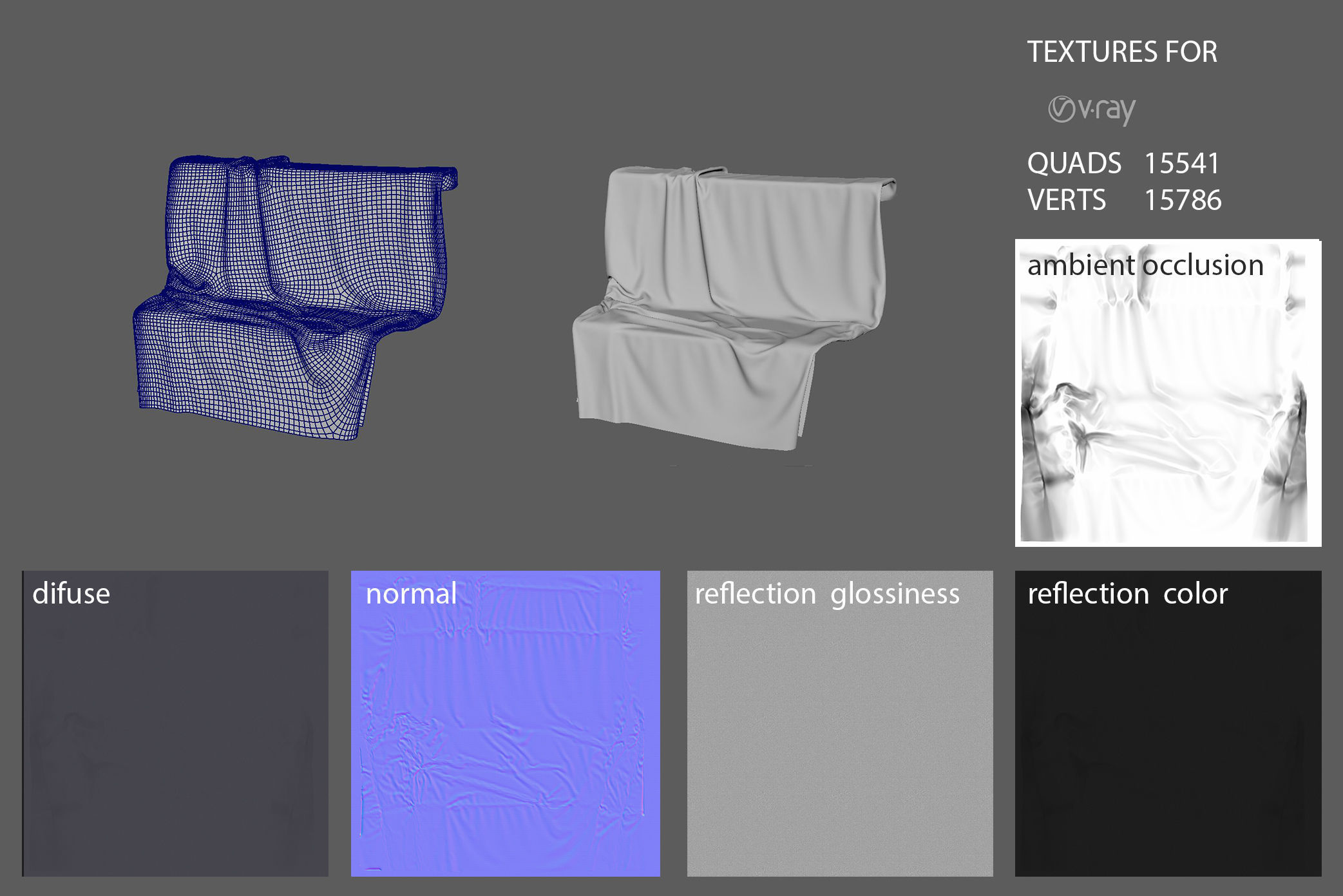 Presentation Cloth Set  3D model_8