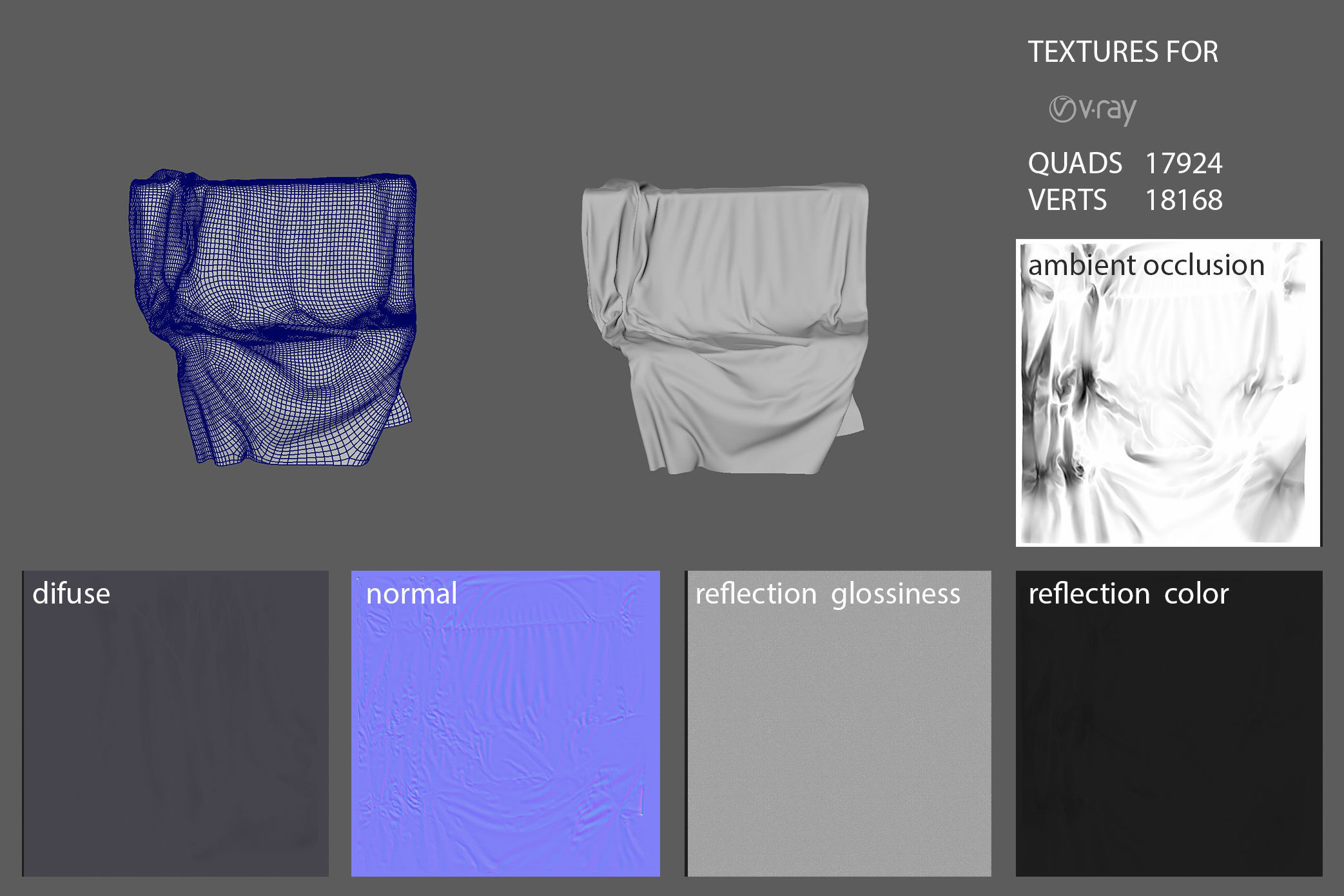 Presentation Cloth Set  3D model_9