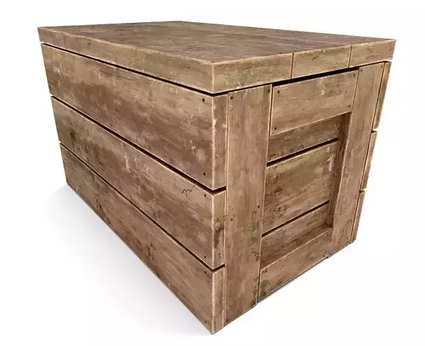 Military shipping crate - Game-Ready - VR AR Low-poly 3D model