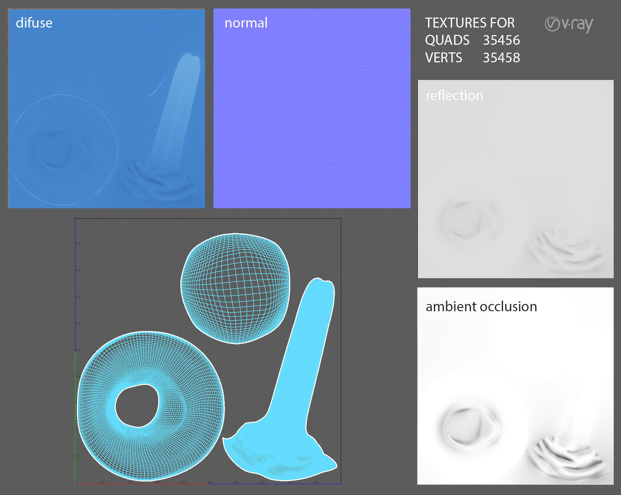Flowing Paint Set 3D model_7