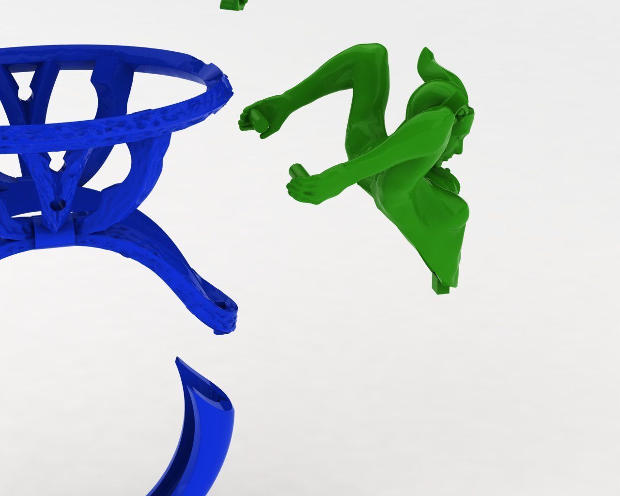 Atlantis Ring 3D print model_9