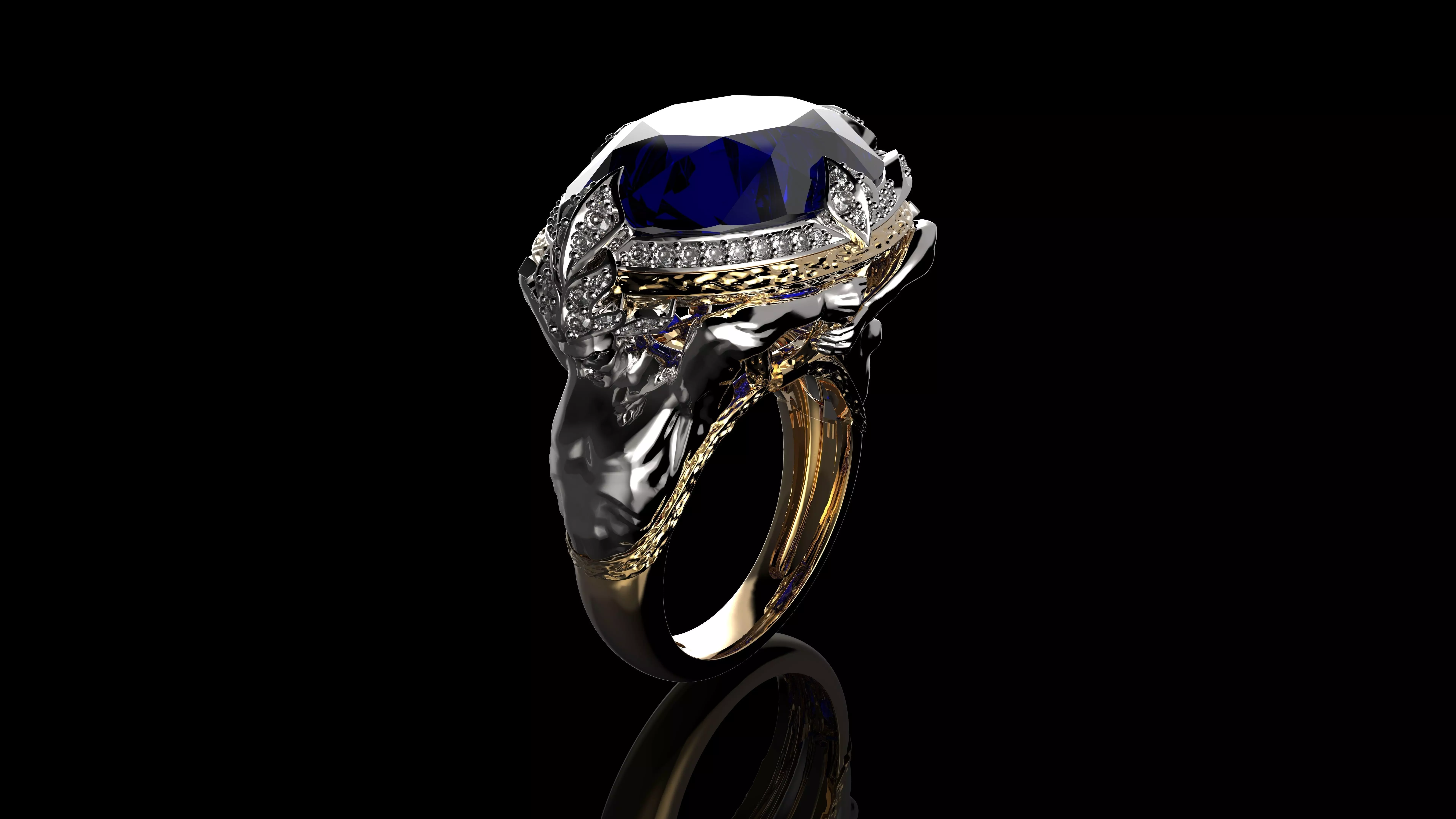 Atlantis Ring 3D print model_0