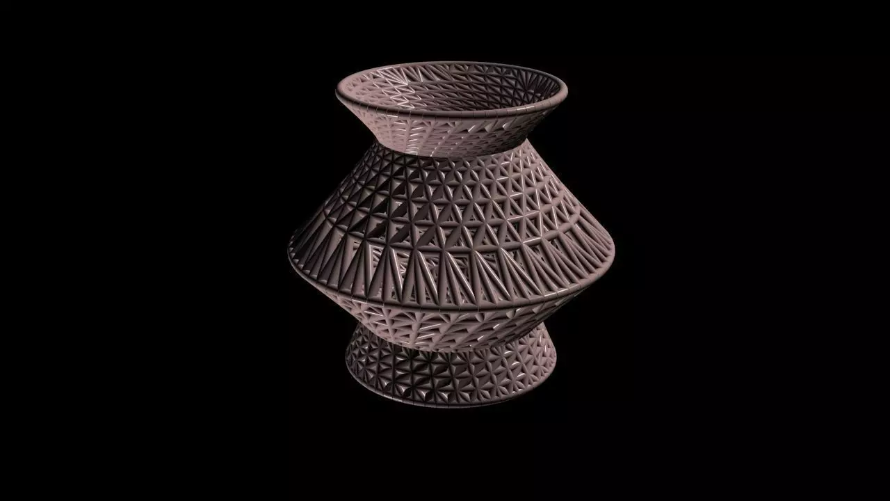 Bamboo Vase Free low-poly 3D model_0