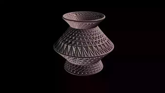 Bamboo Vase Free low-poly 3D model