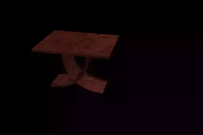 coffee table Low-poly 3D model