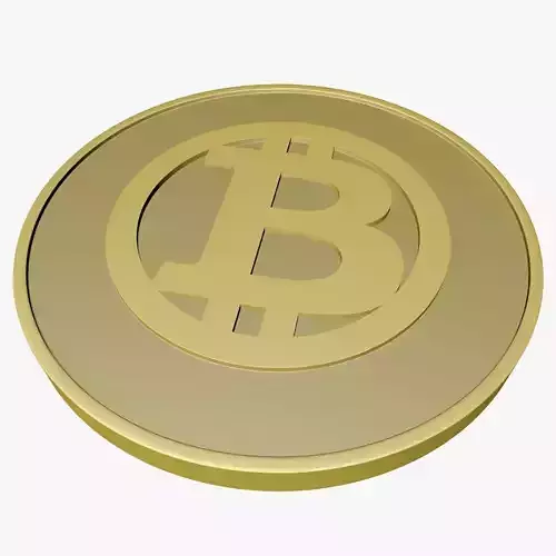 Bitcoin coin transparent