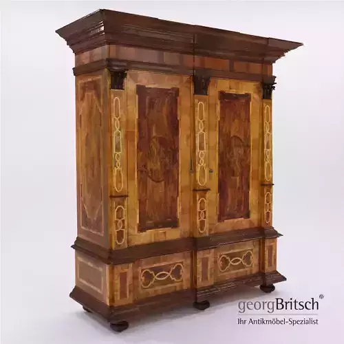 Baroque cupboard - Germany 1720 - Georg Britsch 3D model
