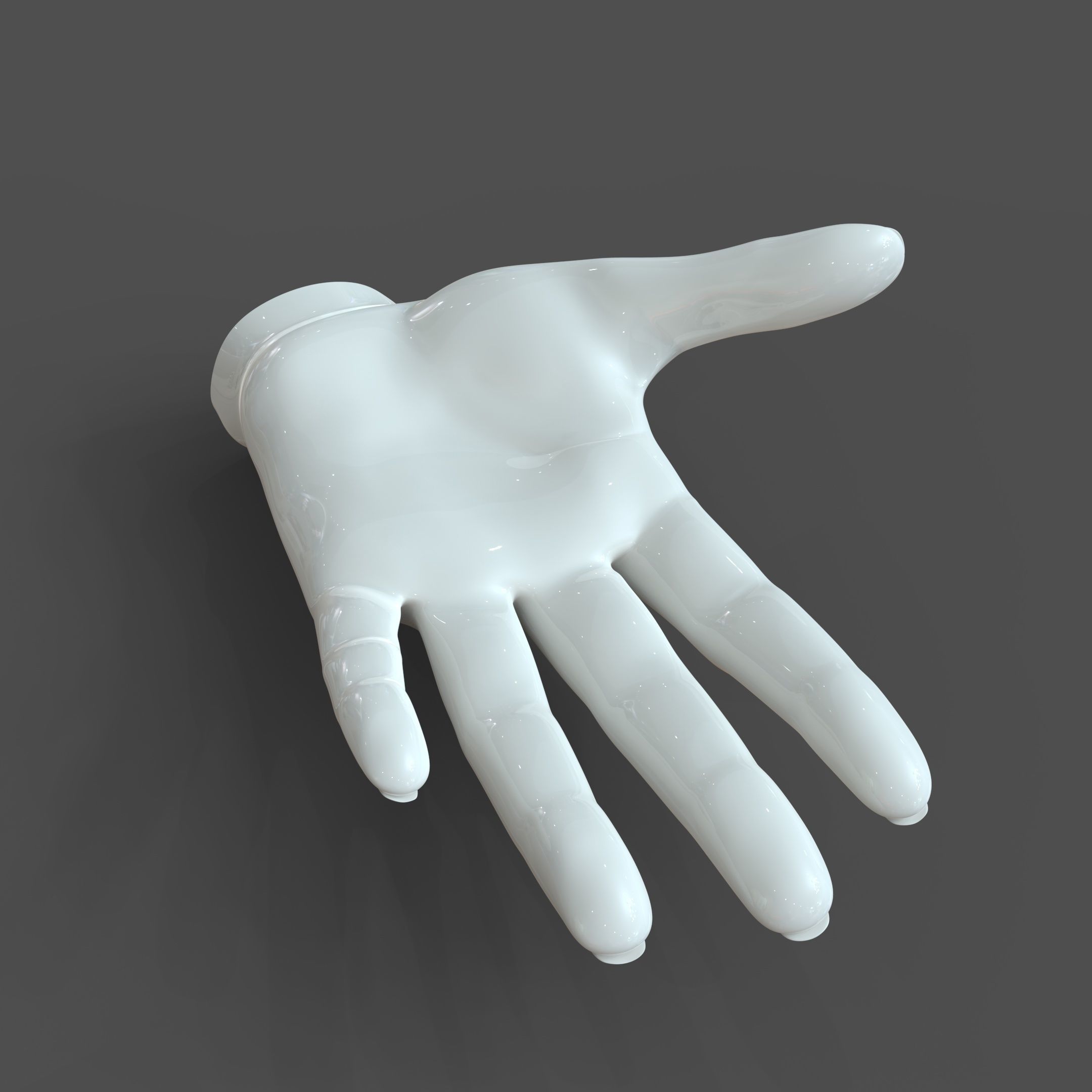 CAD-friendly Casual Woman Hand Model F1P1D0V1hand 3D model_14