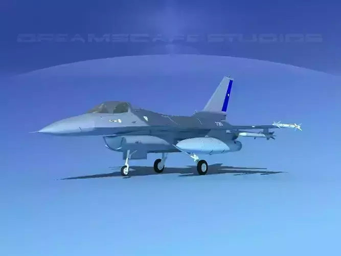 Gen Dyn F-16A Falcon V25 Chile 3D model