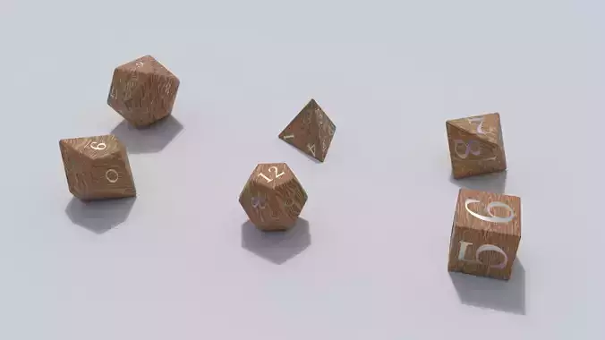 Playing dice set