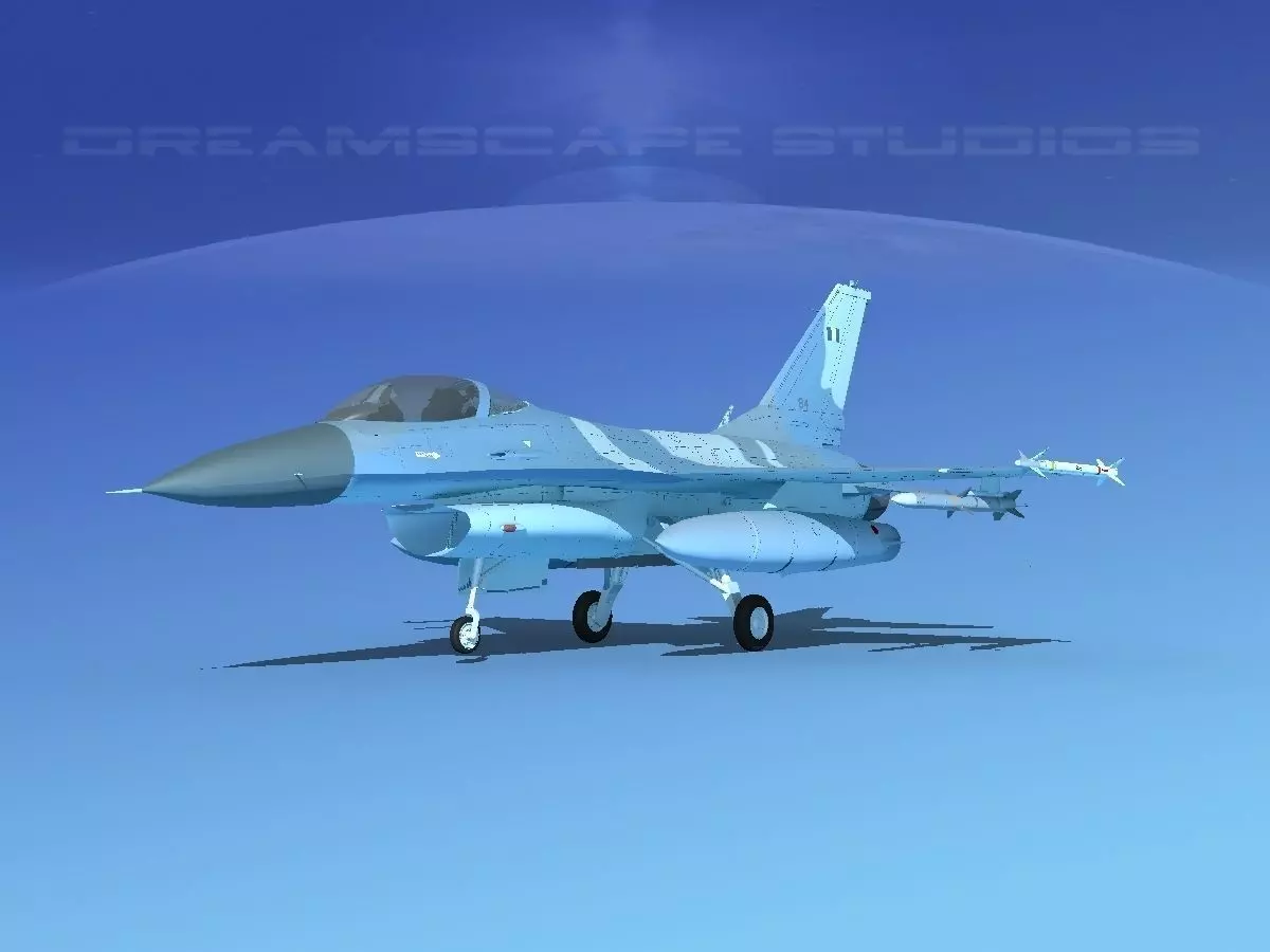 Gen Dyn F-16A Falcon V30 Greece 3D model