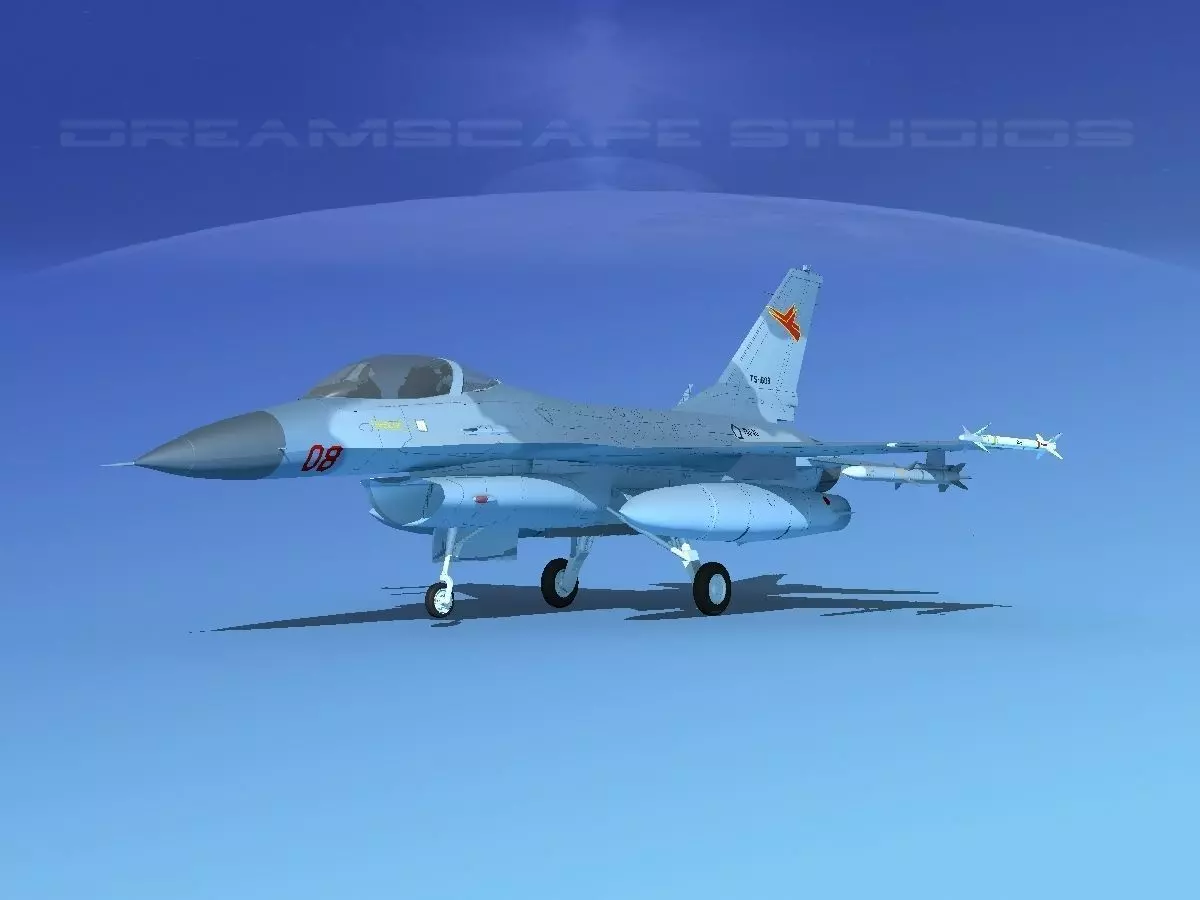 Gen Dyn F-16A Falcon V31 Indonesia 3D model