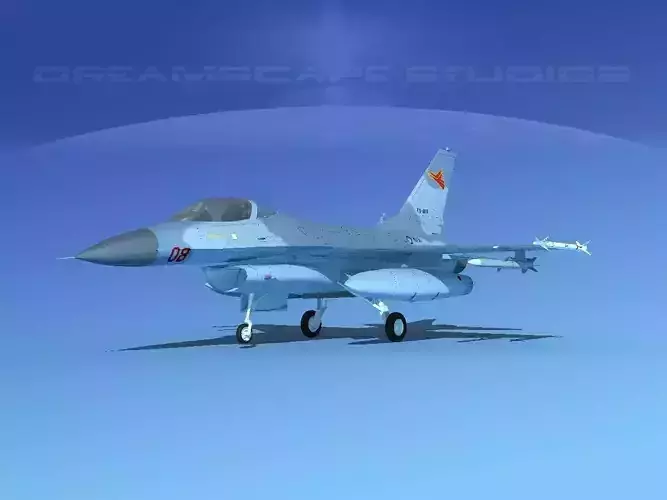 Gen Dyn F-16A Falcon V31 Indonesia 3D model