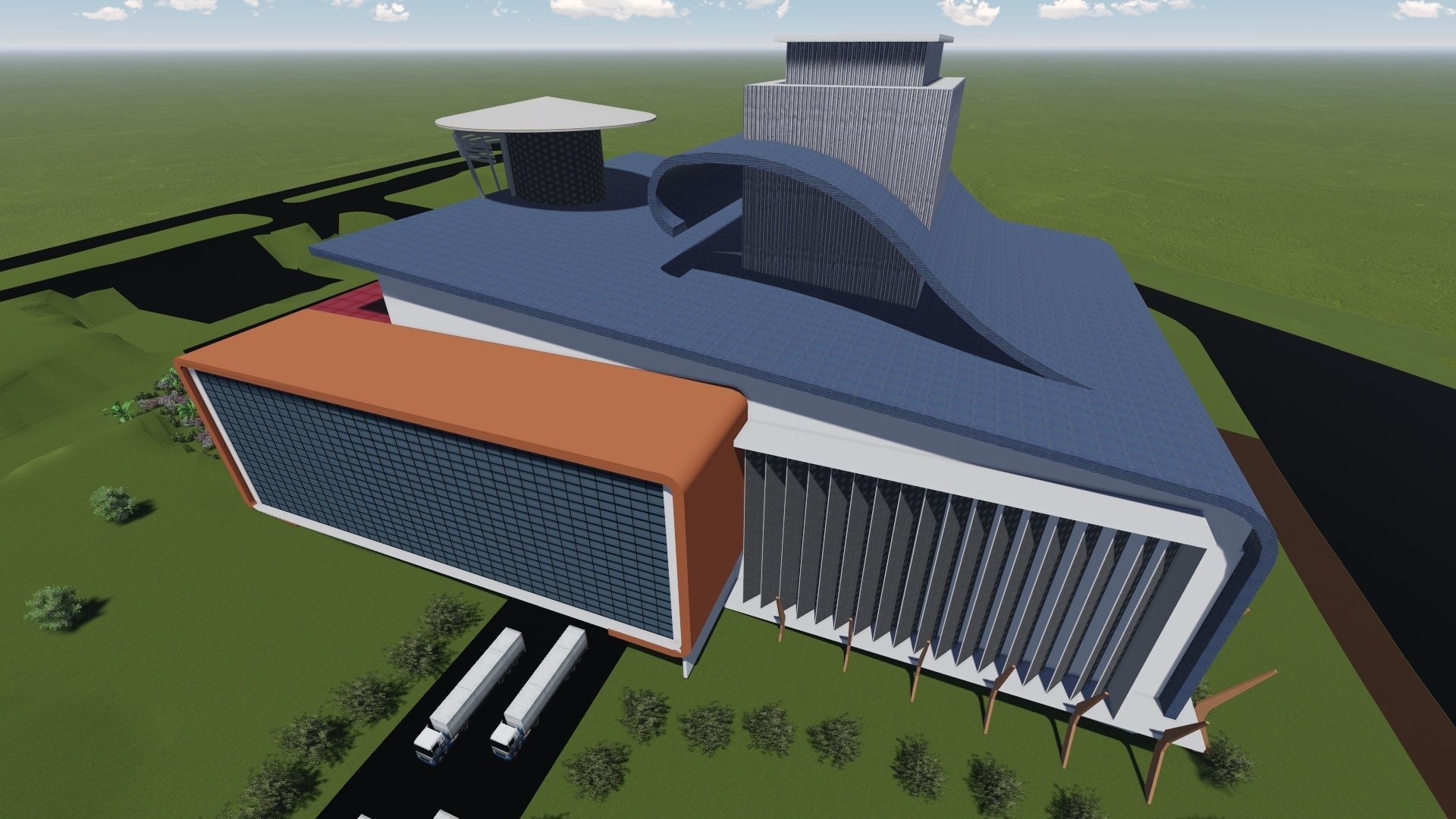 PRODUCTION THEATRE Low-poly 3D model_3