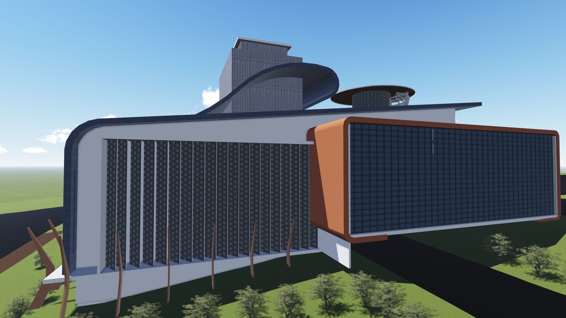 PRODUCTION THEATRE Low-poly 3D model_1