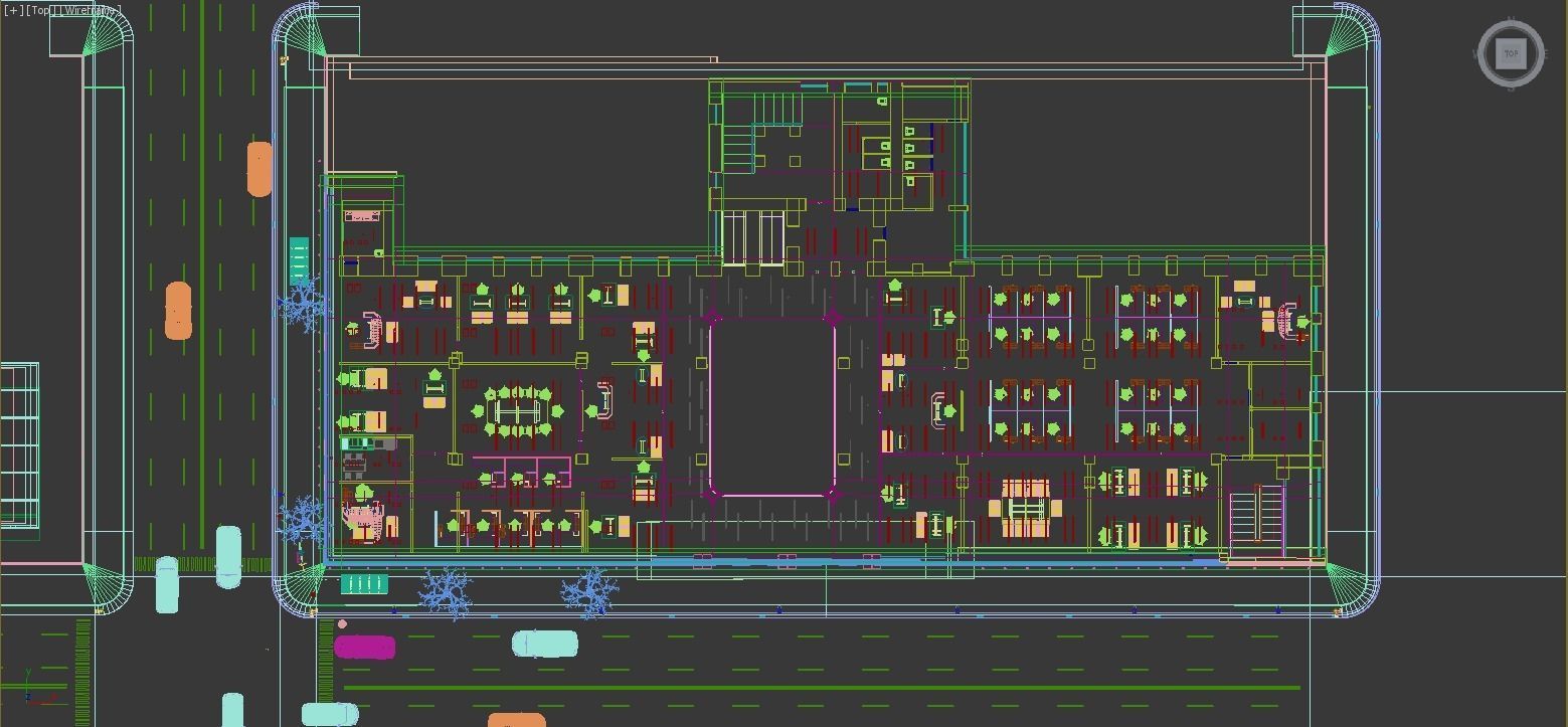 Modern Commercial office 3D model_14