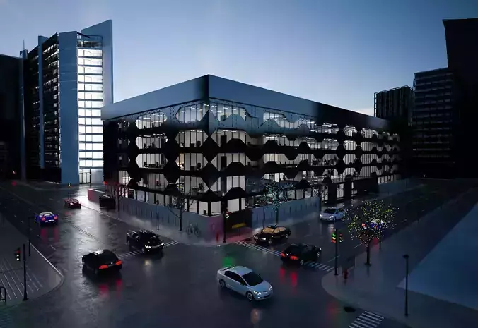 Modern Commercial office 3D model Modern Commercial office 3D model