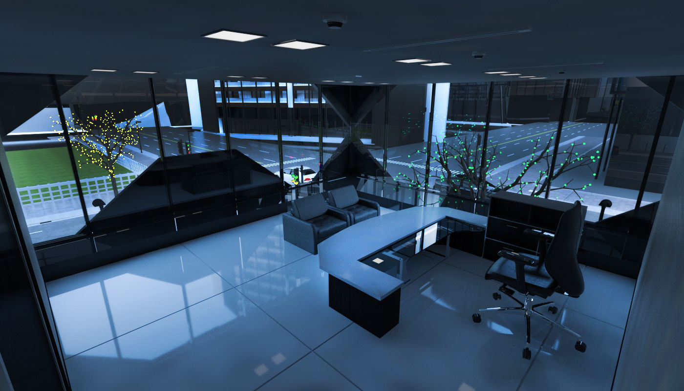 Modern Commercial office 3D model_6