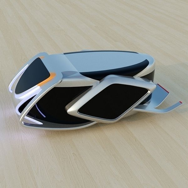 HoverBug futuristic vehicle 3D model_6