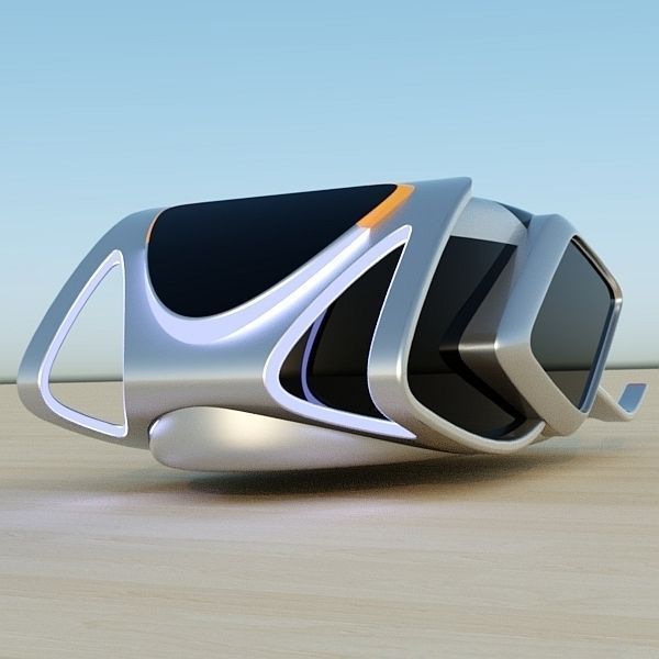 HoverBug futuristic vehicle 3D model_2
