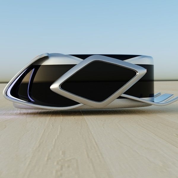 HoverBug futuristic vehicle 3D model_4