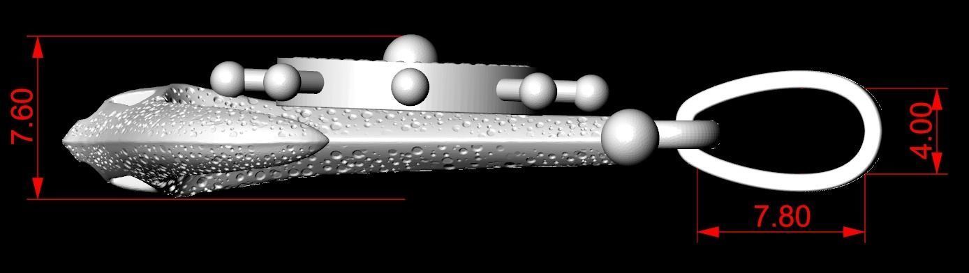 Stylish pendant in the form of an anchor 301 3D print model_16