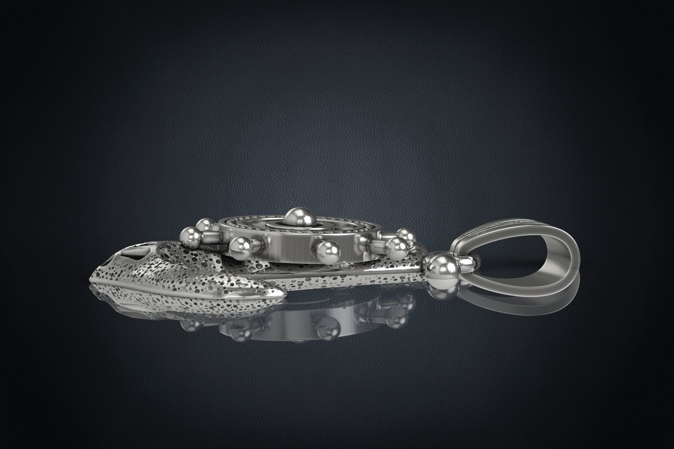 Stylish pendant in the form of an anchor 301 3D print model_11