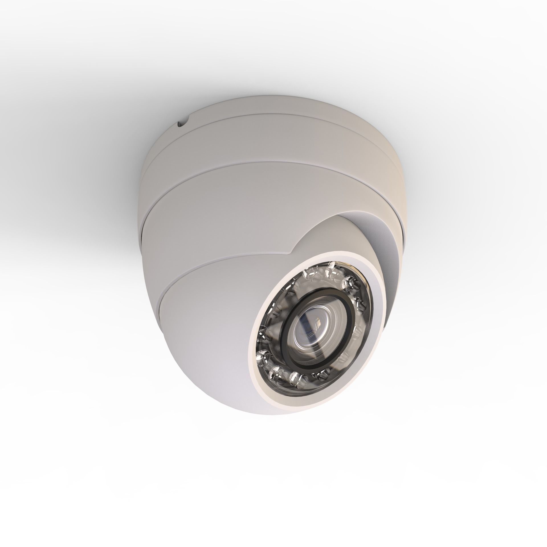 Security Camera - High and Low Poly versions 3D model_3