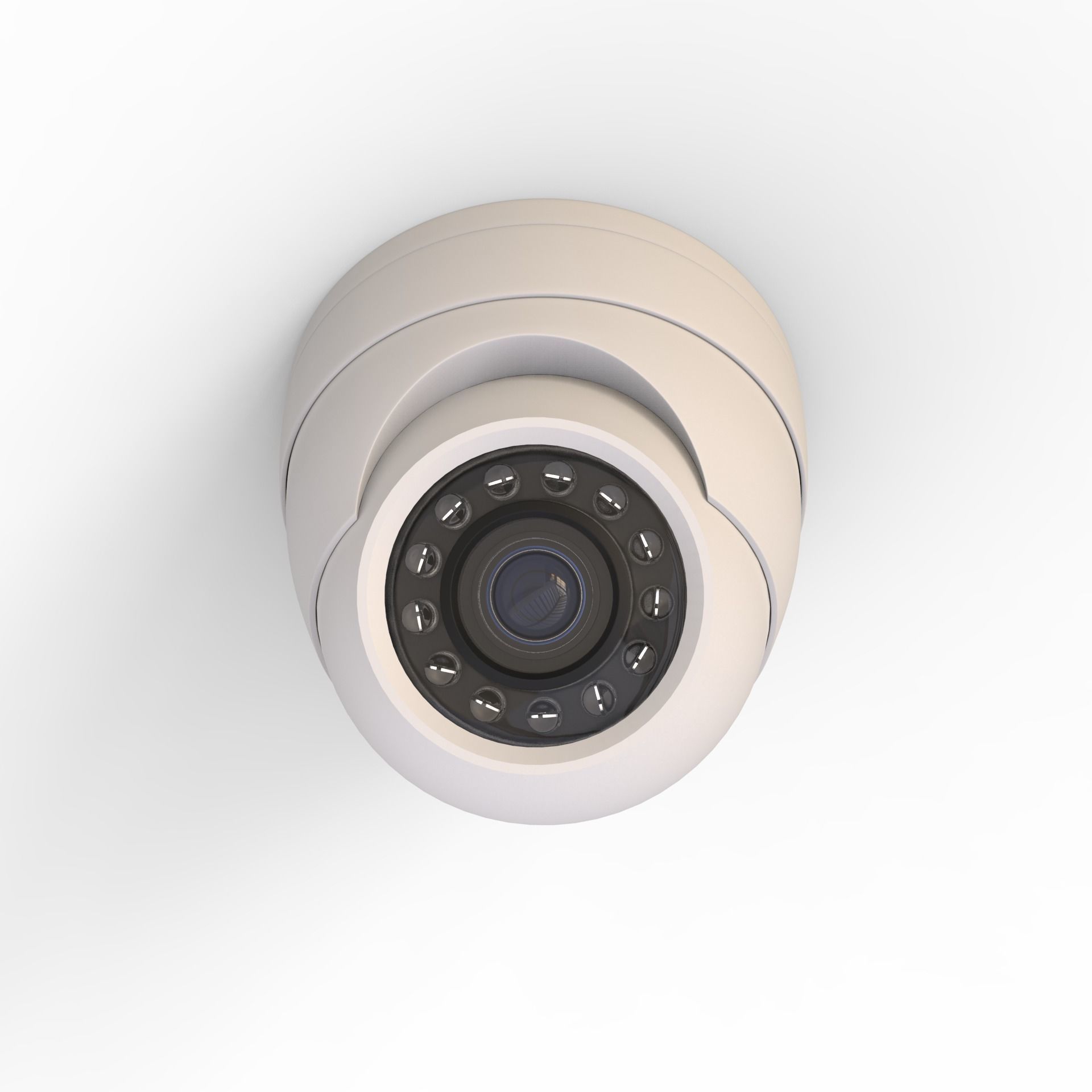 Security Camera - High and Low Poly versions 3D model_1