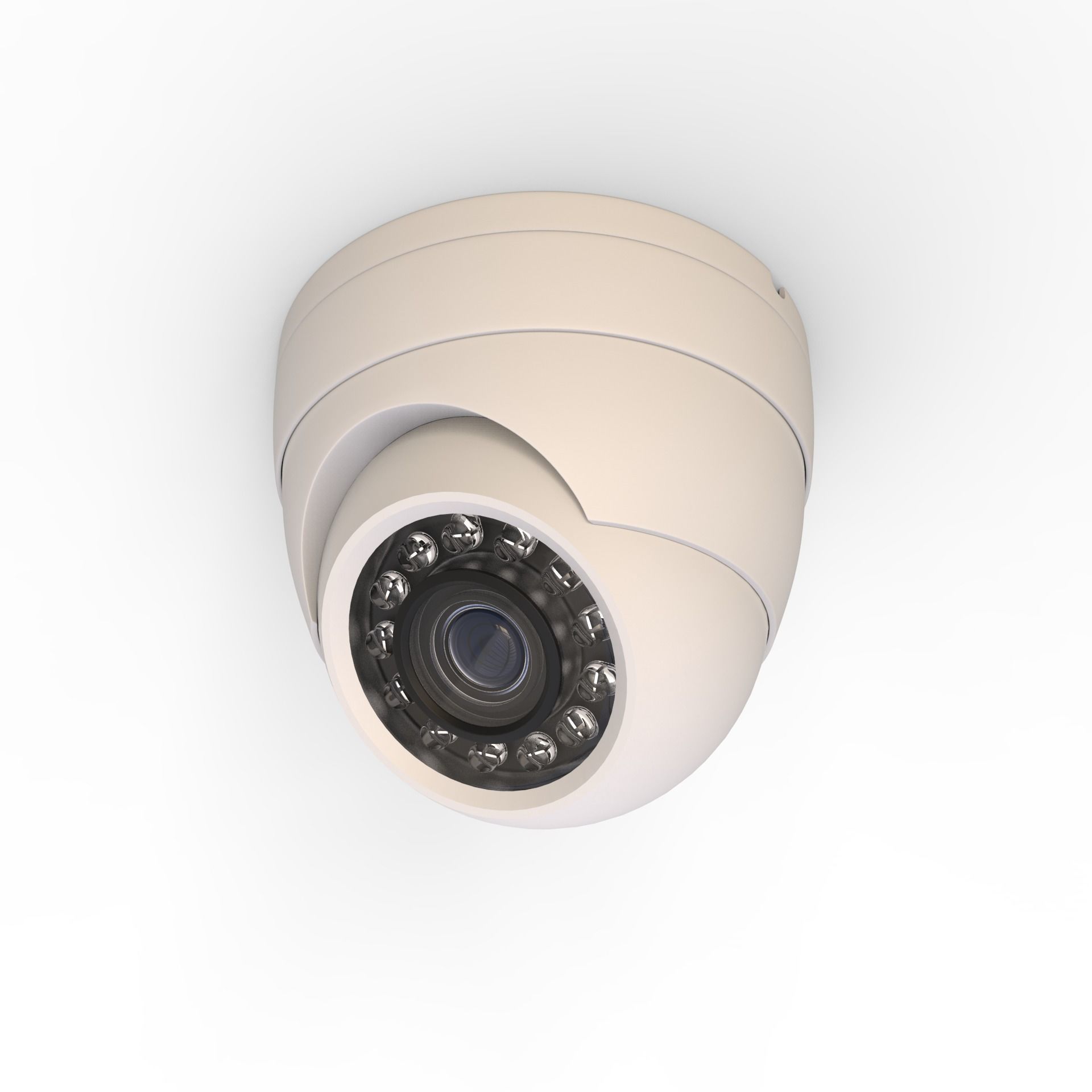 Security Camera - High and Low Poly versions 3D model_2