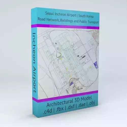 Seoul Incheon ICN Airport Roads Buildings and Public Transport