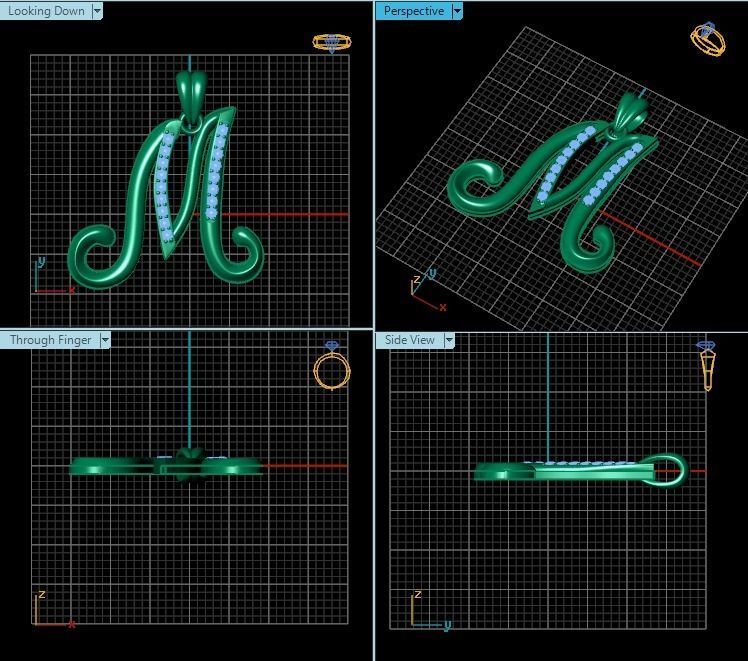 Pendant T00808 3D print model_2