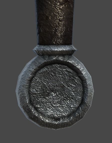 Two Hand Sword1 Low-poly 3D model_7